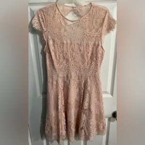 Betsy Johnson, Blush Pink Lace Dress